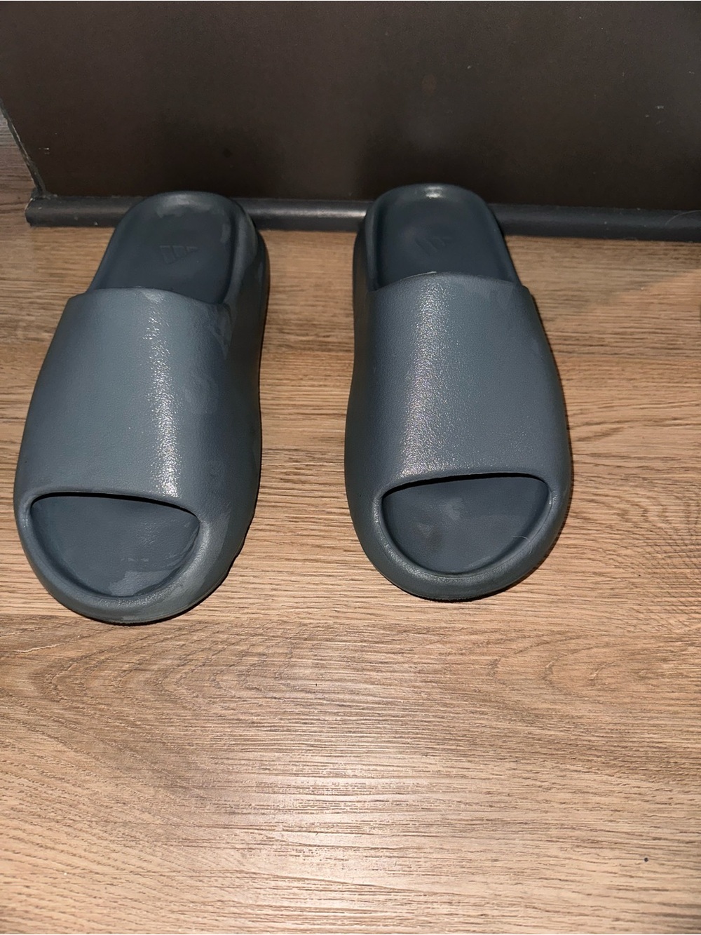 Yeezy Slide Sandals in Slate Blue